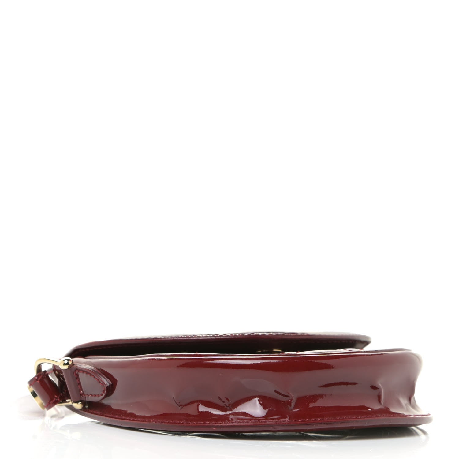 Burberry Patent Calfskin Quilted Mini Crossbody Bag Dark Red 3 of 15