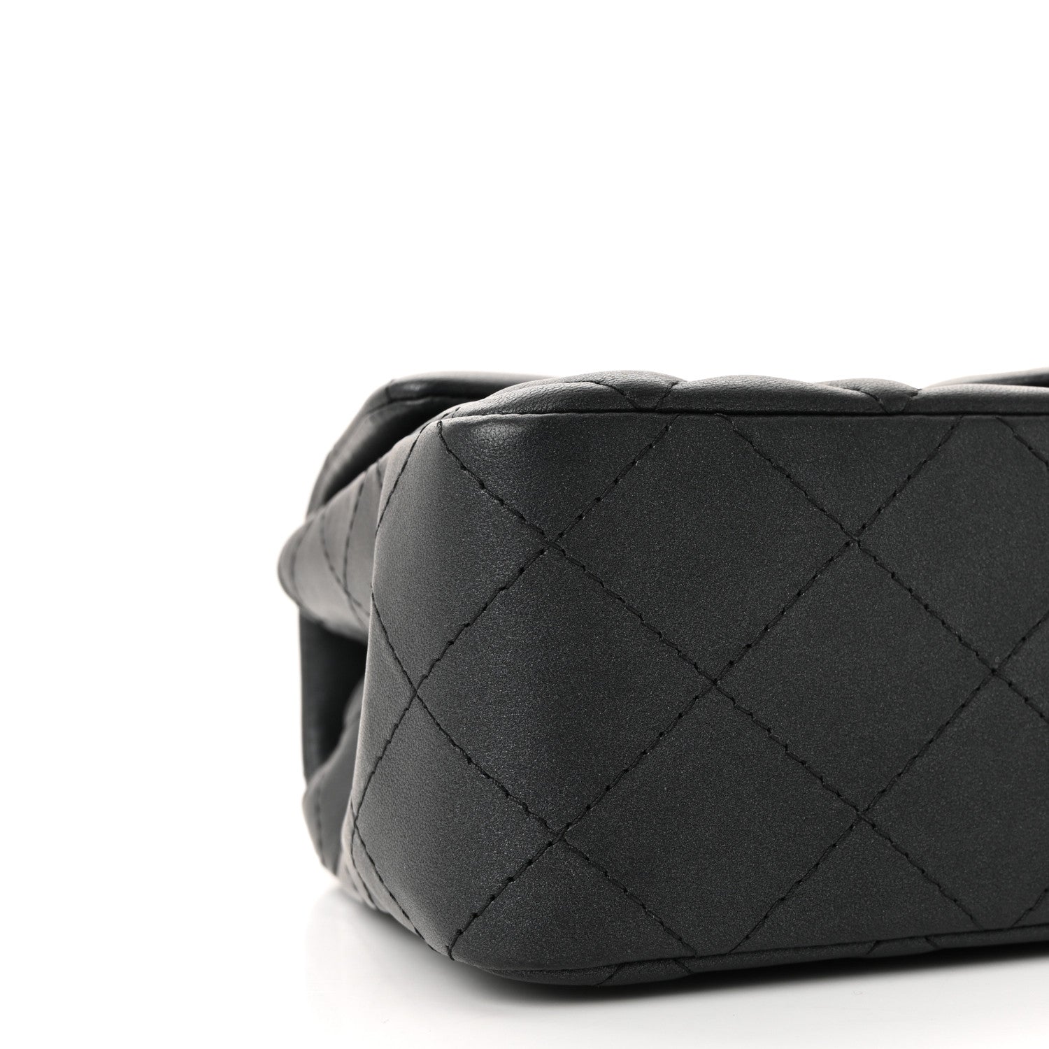 Chanel Lambskin Quilted Mini Rectangular Flap So Black 9 of 11