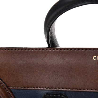 Celine Smooth Calfskin Mini Tri-Color Luggage Navy 14 of 16