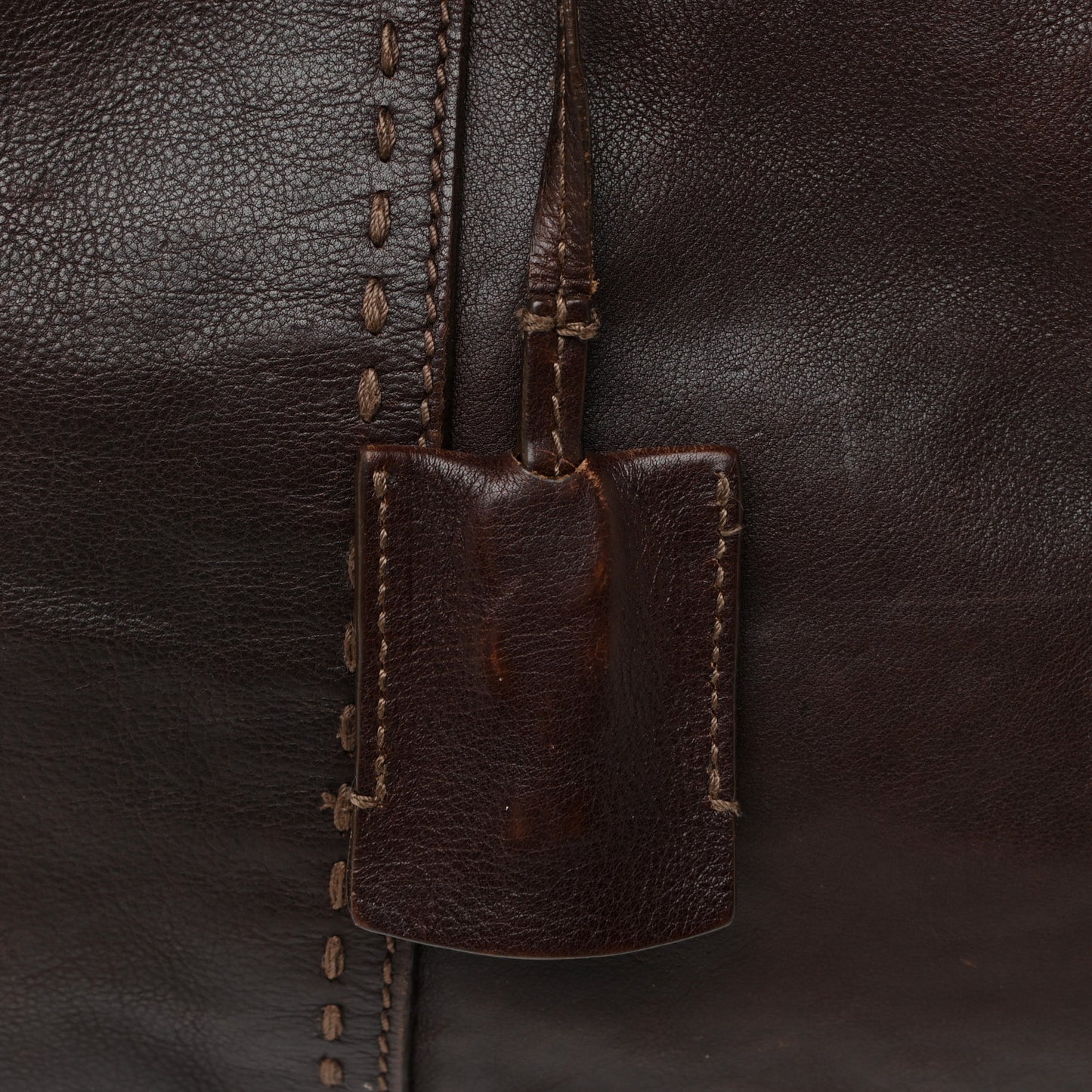 Calfskin Oversized Muse Dark Brown