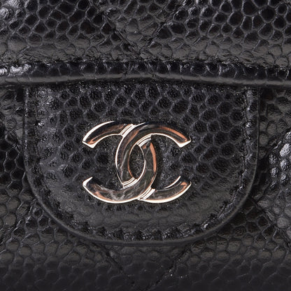 Chanel Caviar Quilted Flap Card Holder Black 9 of 12