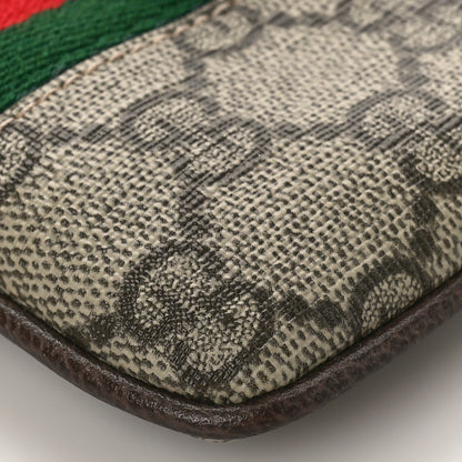 Gucci GG Supreme Monogram Web Ophidia Key Case Beige New Acero 8 of 9