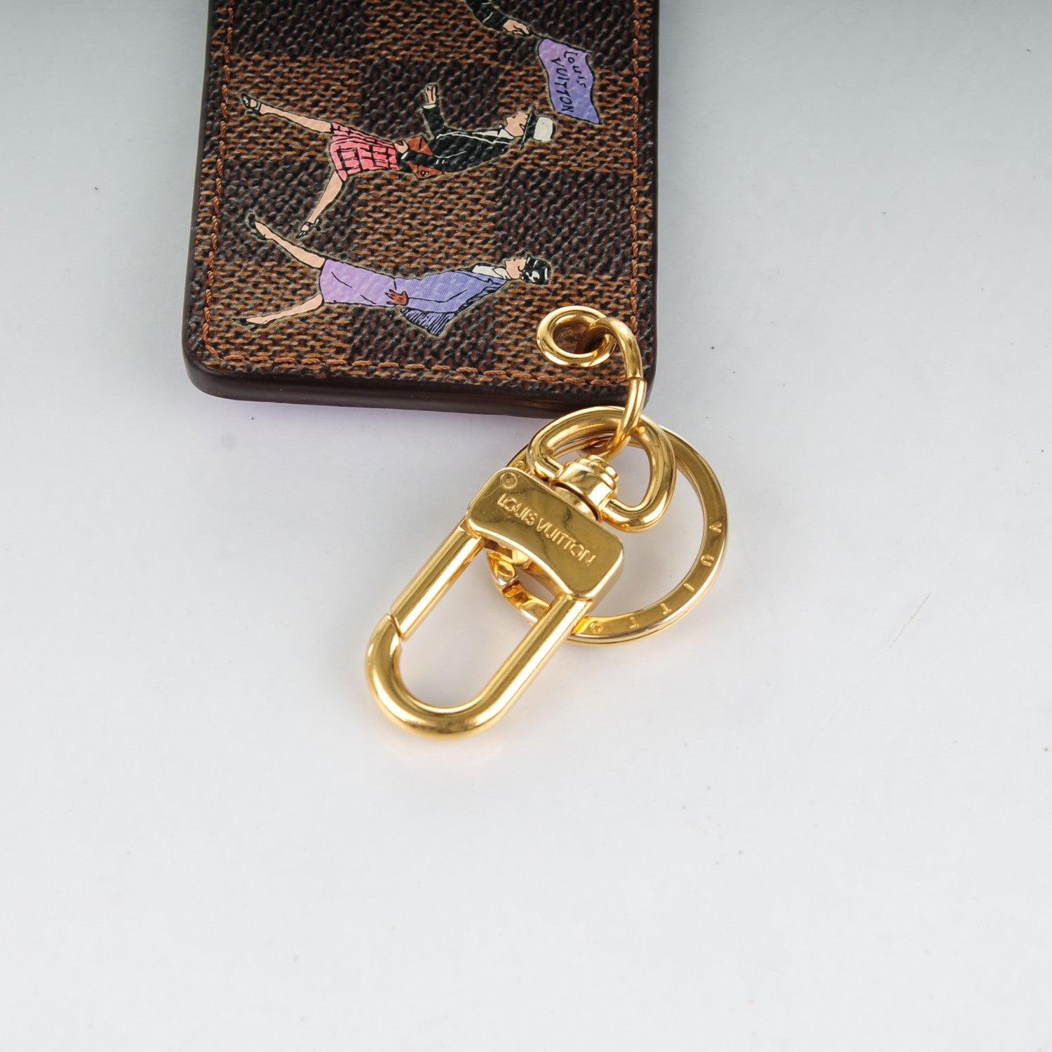 Louis Vuitton Damier Ebene Illustre Key Charm 5 of 5