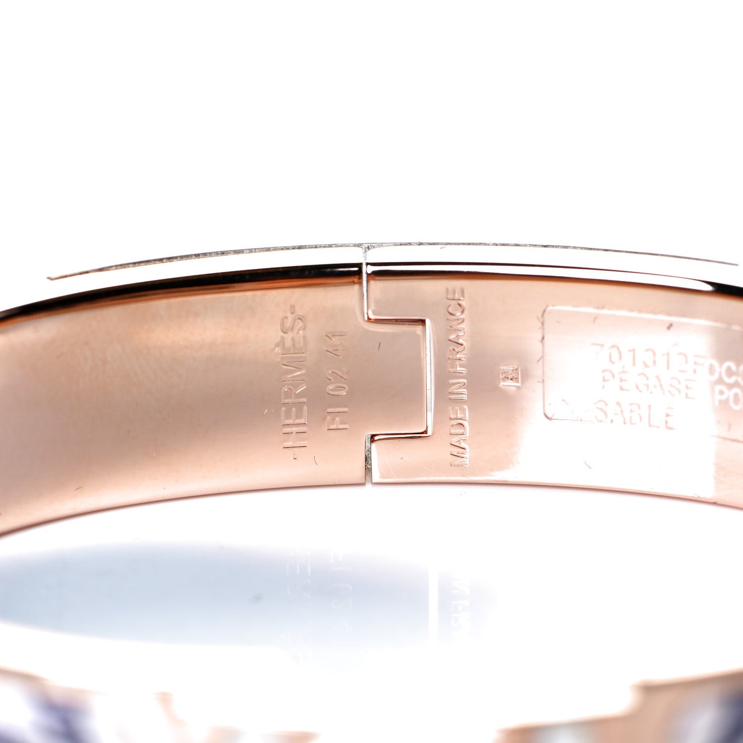 Enamel Narrow Pegase Pop Clic Clac H Bracelet PM Sable