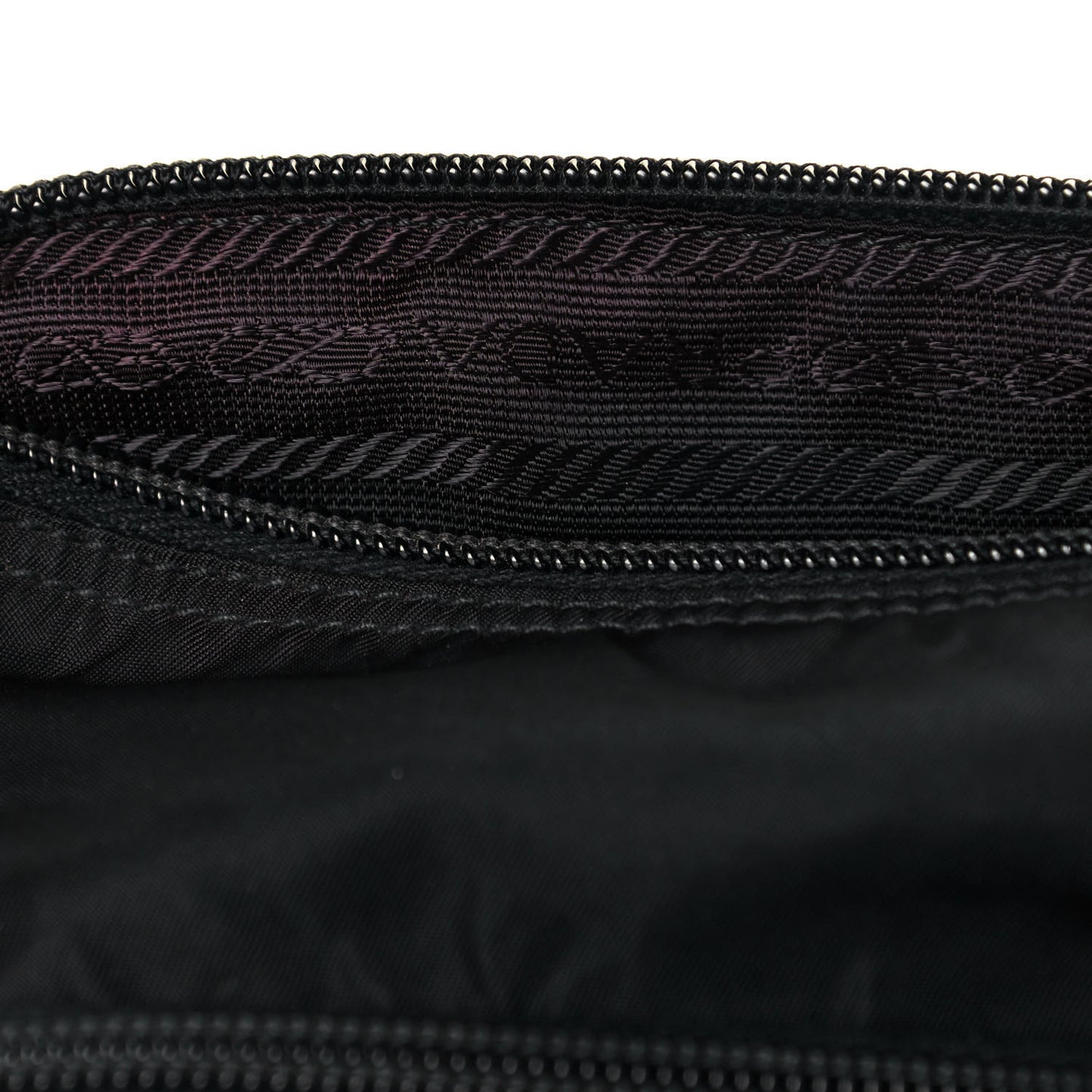 Tessuto Nylon Single Buckle Messenger Bag Black