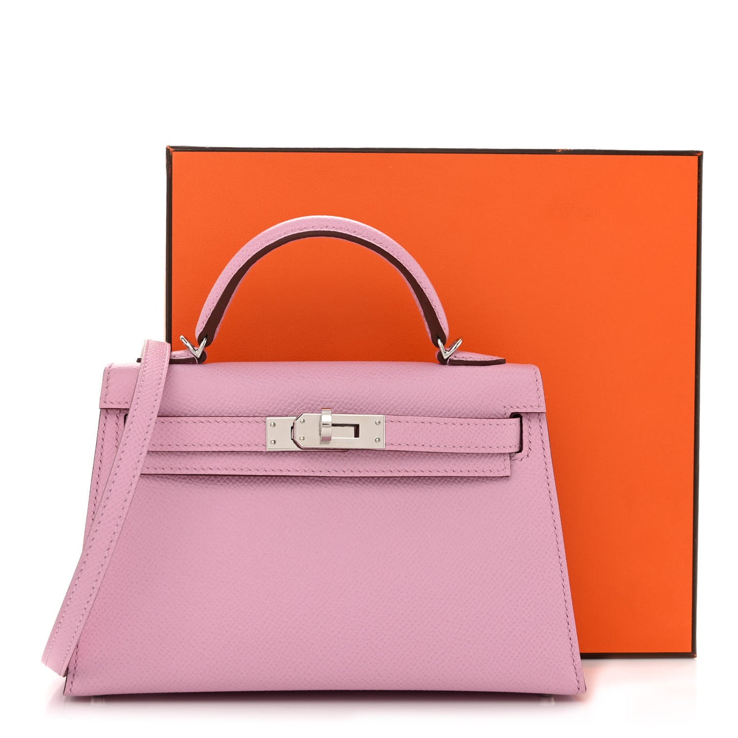 Epsom Mini Kelly Sellier 20 Mauve Sylvestre