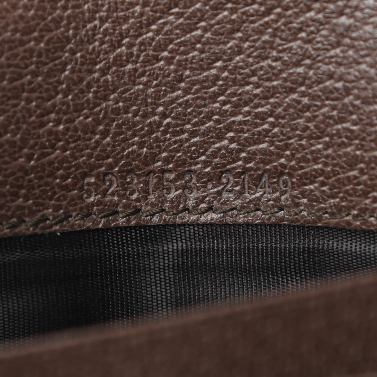 GG Supreme Monogram Web Ophidia Continental Wallet Brown