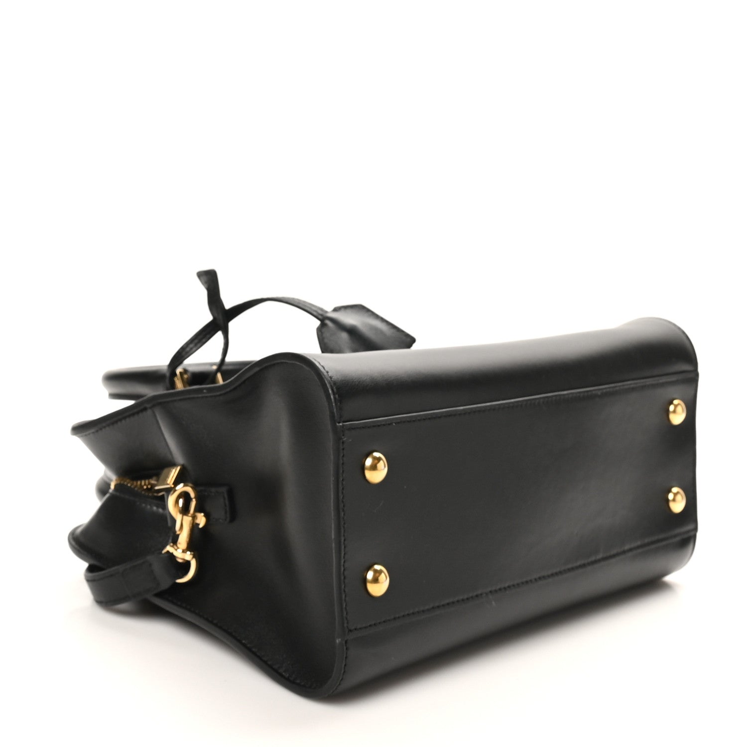 Saint Laurent Calfskin Monogram Baby Cabas Black 4 of 10