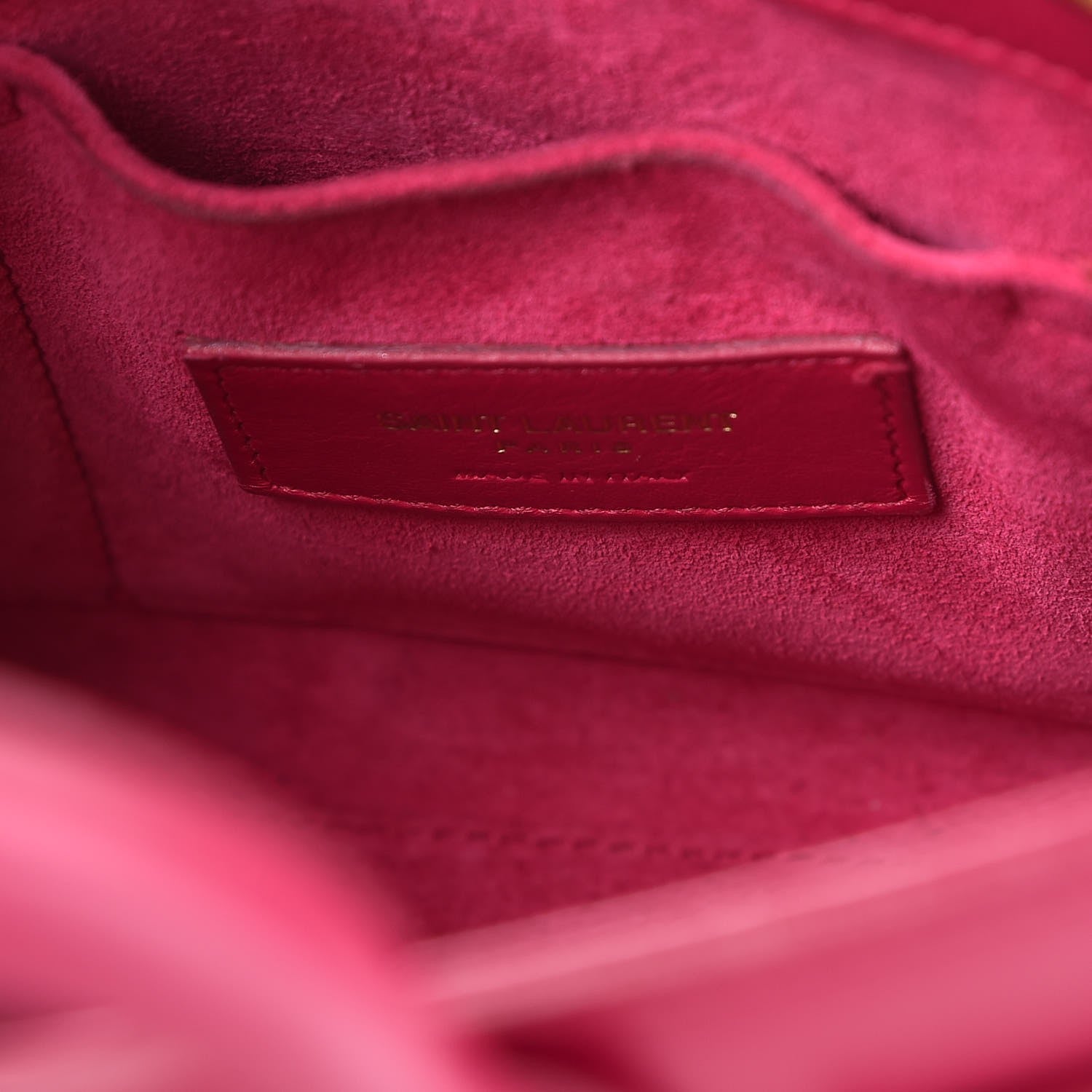 Saint Laurent Calfskin Nano Sac De Jour Lipstick Fuchsia 7 of 18