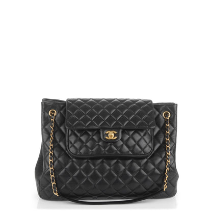 Chanel Caviar Quilted Flap Tote Black 1 of 7