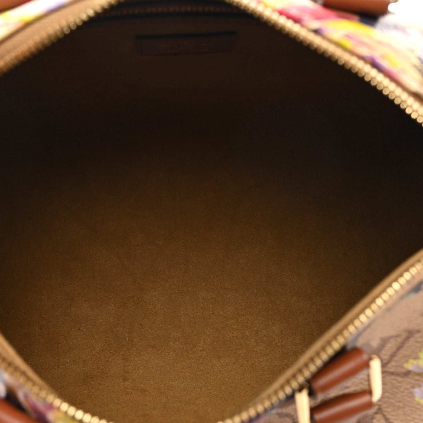 Metallic Monogram LV Garden Speedy Bandouliere 25 Gold