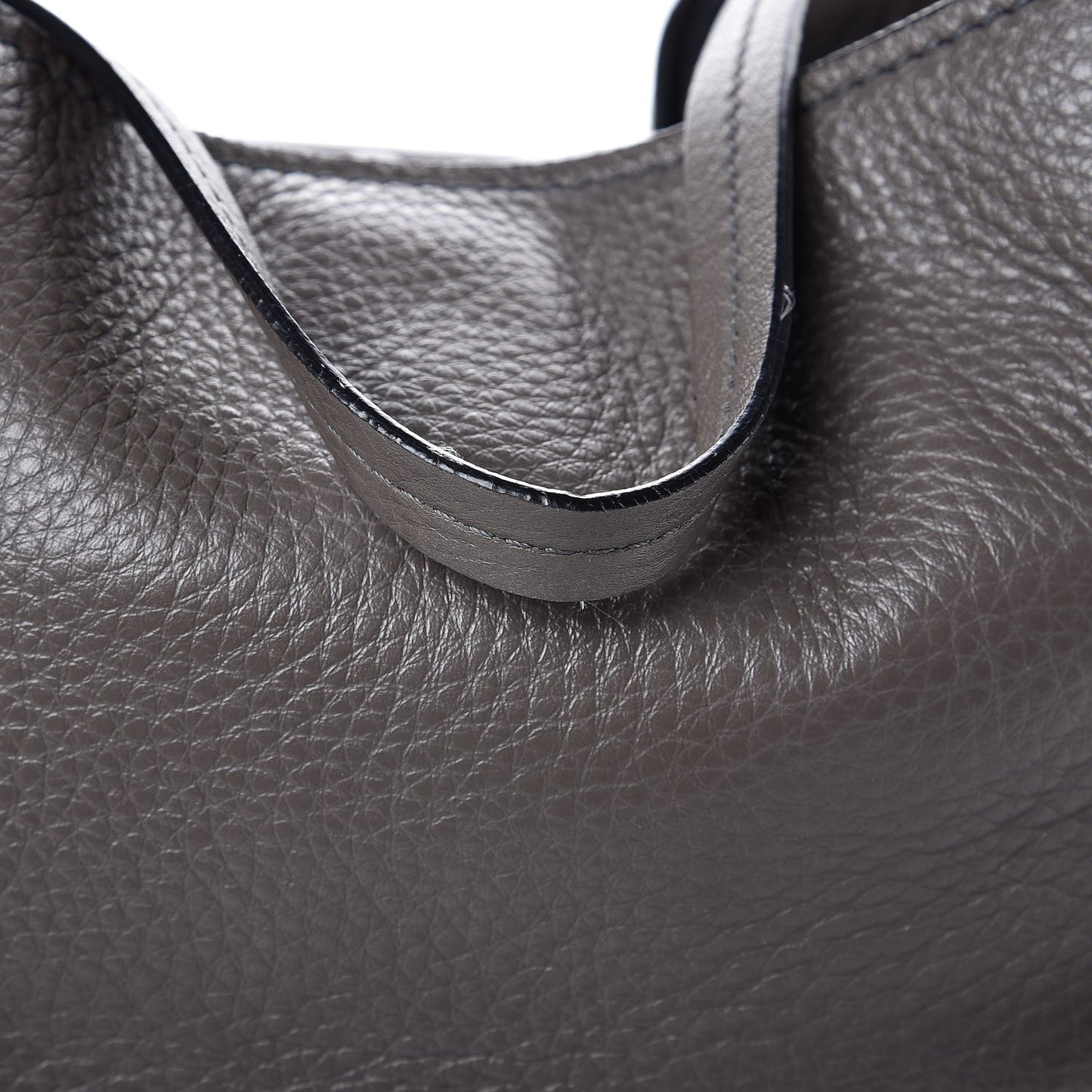 Grained Calfskin Sedgwick Medium Zipper Tote Graphite