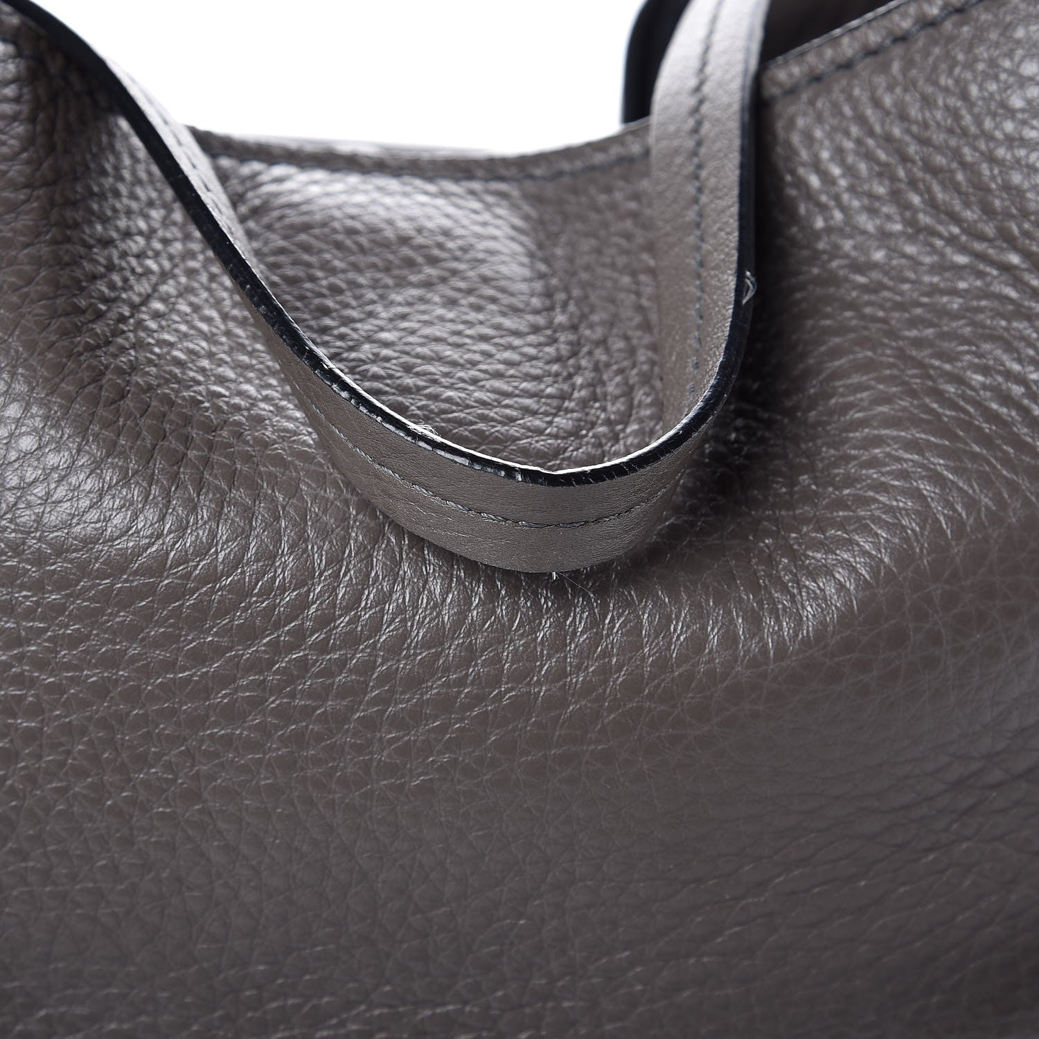 Tom Ford Grained Calfskin Sedgwick Medium Zipper Tote Graphite 7 of 16