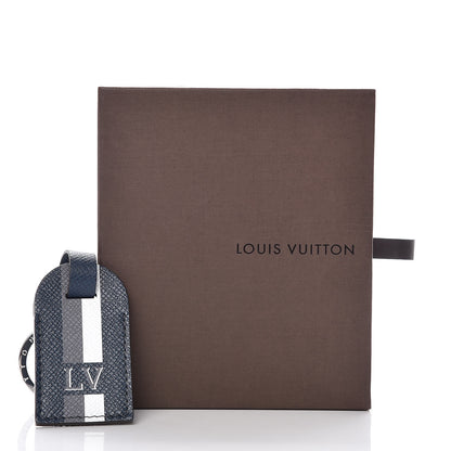 Louis Vuitton Taiga My Travel Tag Bag Charm and Key Holder Ocean 3 of 3