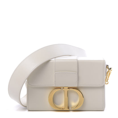 Christian Dior Smooth Calfskin 30 Montaigne Box Bag White 1 of 10