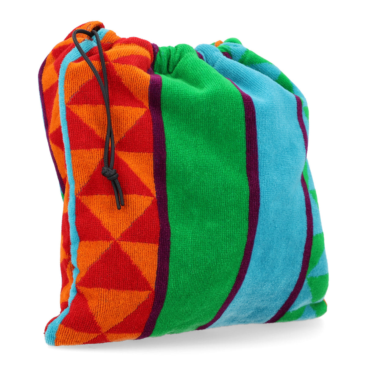 X PAULA'S IBIZA Terry Cloth Drawstring Pouch Multicolor