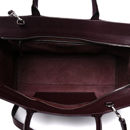 Saint Laurent Grained Calfskin Medium Cabas Rive Gauche Amaranto 5 of 29