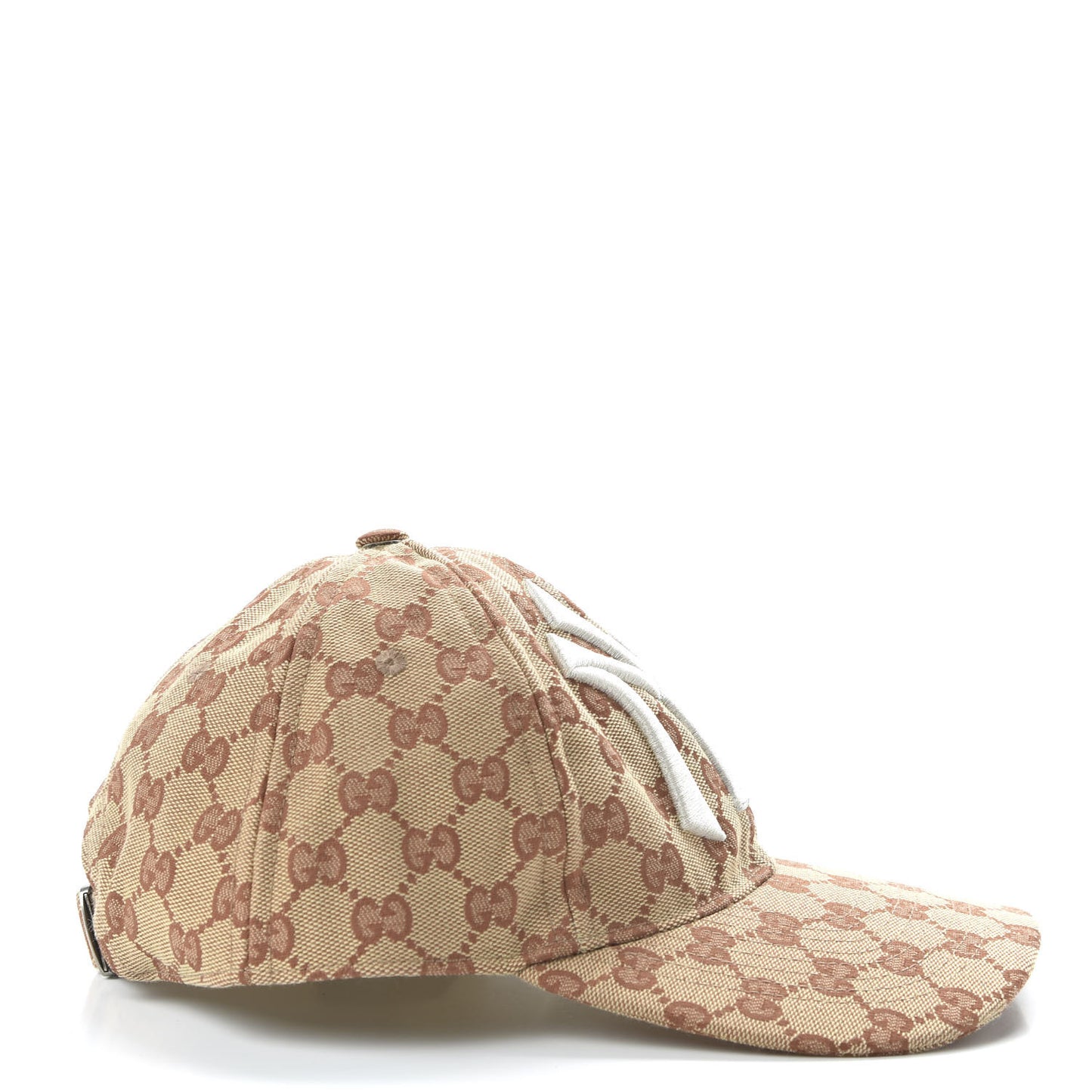 X MLB Monogram NY Yankees Baseball Hat 55-59 Beige Ruggine