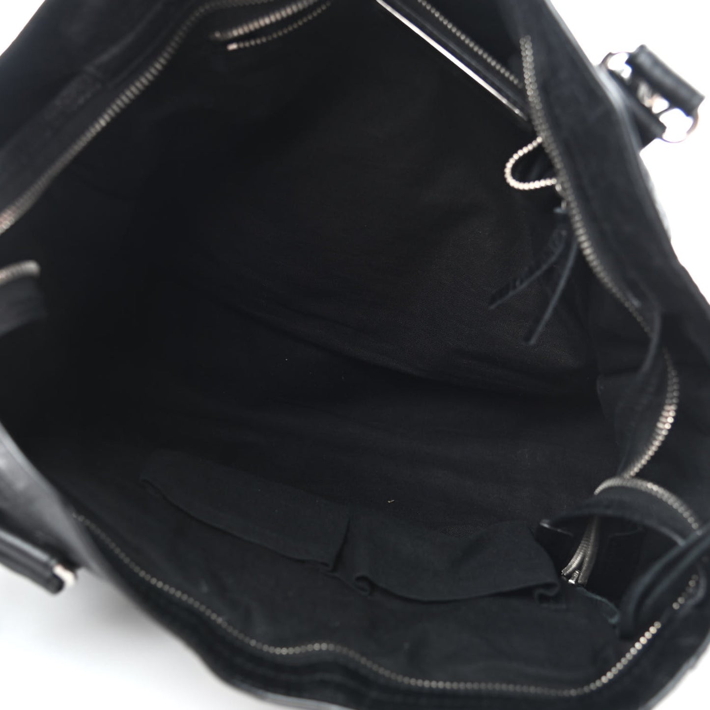 Agneau Classic Silver Hardware City Black