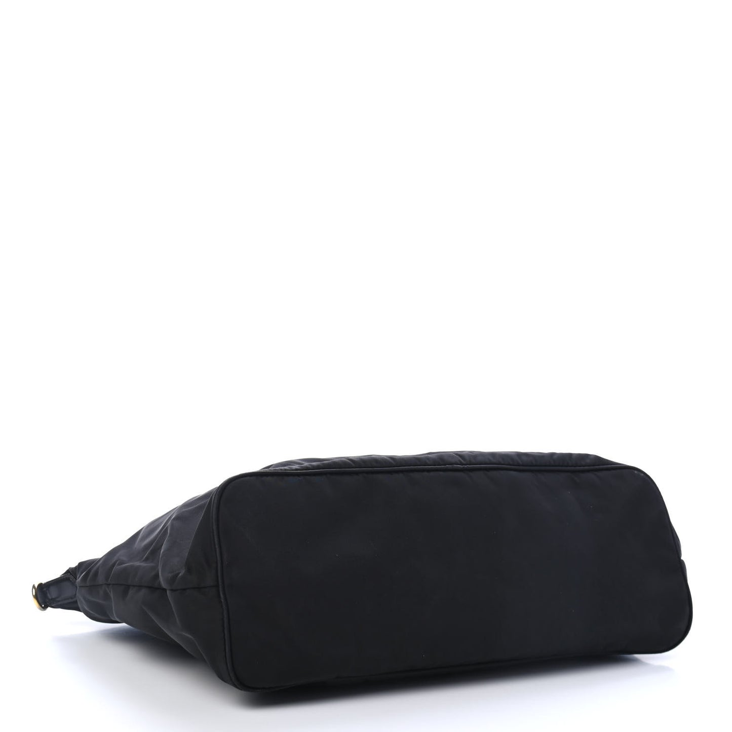 Tessuto Nylon Saffiano Shopping Tote Black