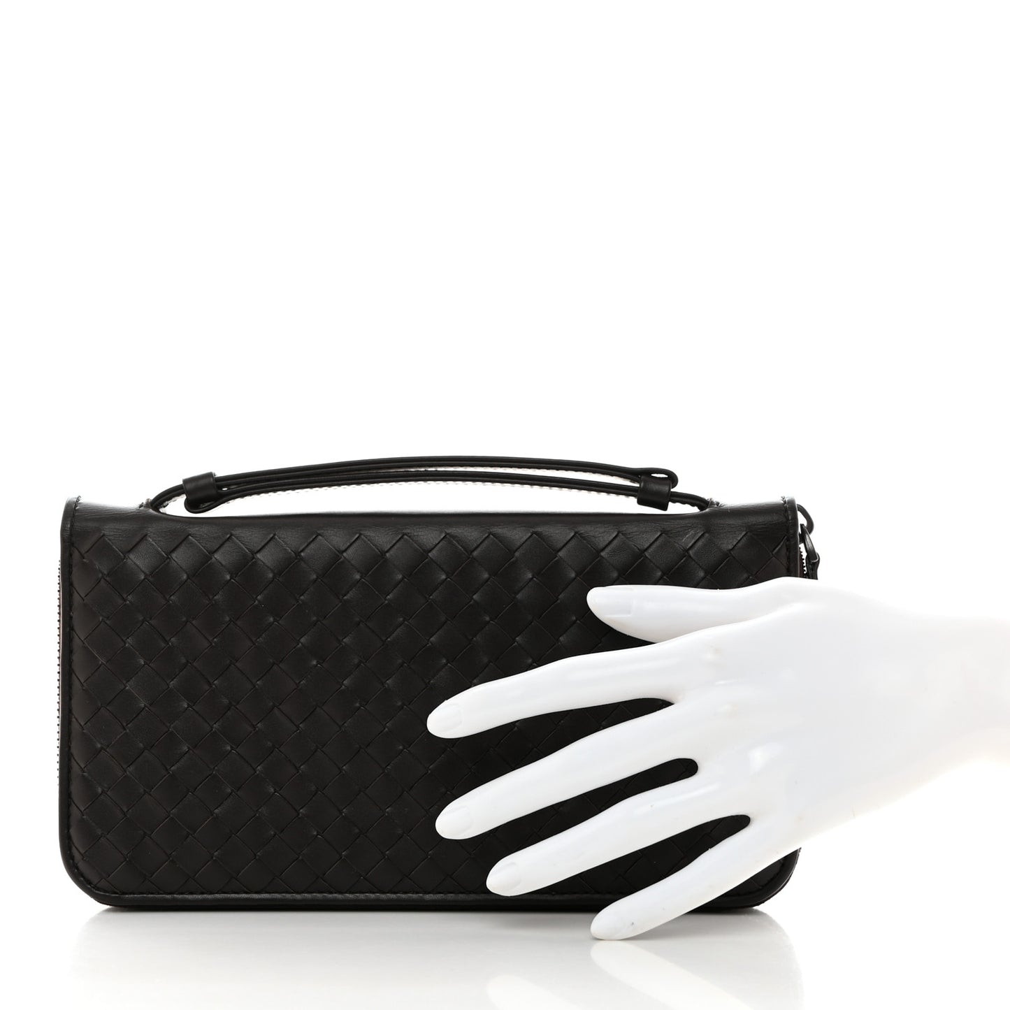 Nappa Intrecciato VN Travel Organizer Wallet Ebano
