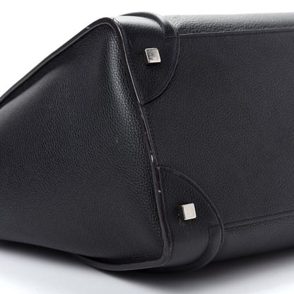 Celine Drummed Calfskin Mini Luggage Black 6 of 11