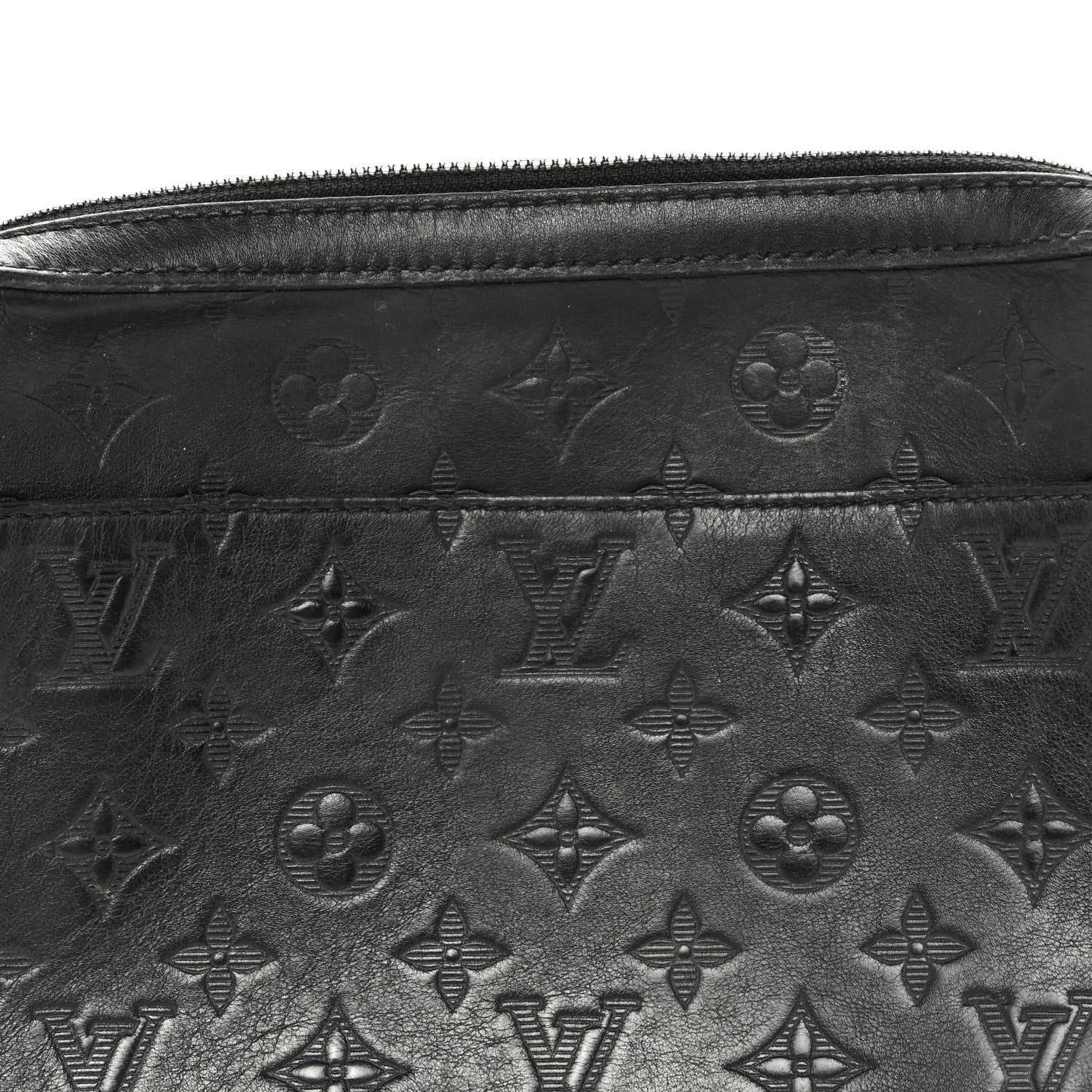 Louis Vuitton Calfskin Monogram Shadow Duo Messenger Black 7 of 10
