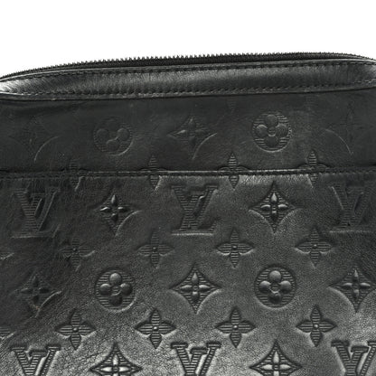 Louis Vuitton Calfskin Monogram Shadow Duo Messenger Black 7 of 10