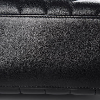 Saint Laurent Calfskin Y Quilted Monogram Small Loulou Chain Satchel Black 9 of 9