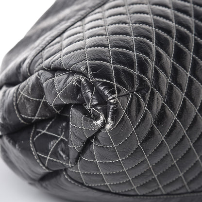 Chanel Vinyl Quilted Melrose Degrade Tote Black 8 of 12
