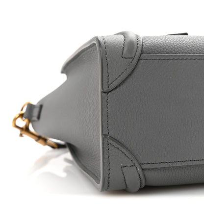 Celine Baby Drummed Calfskin Nano Luggage Kohl 10 of 11