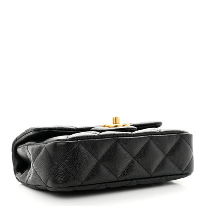 Chanel Caviar Quilted Mini Sweetheart Rectangular Flap Black 4 of 12
