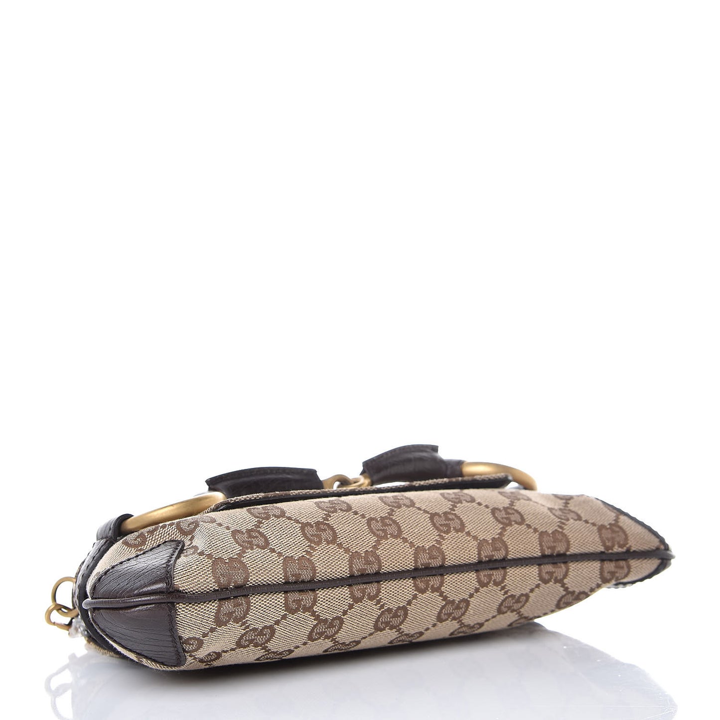 Monogram Horsebit Clutch Dark Brown