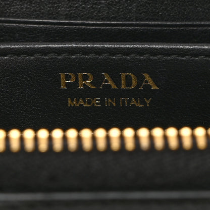 Prada Saffiano Metal Zip Coin Purse Black 6 of 9