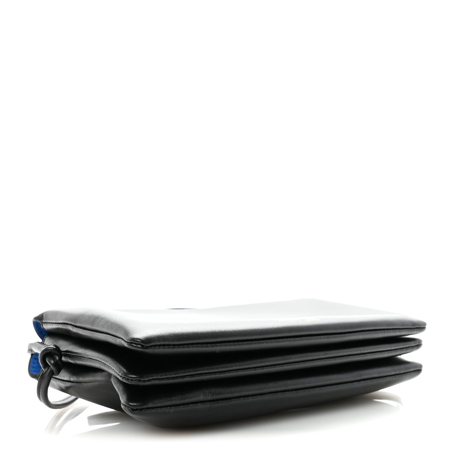 Smooth Lambskin Trio Flap Black