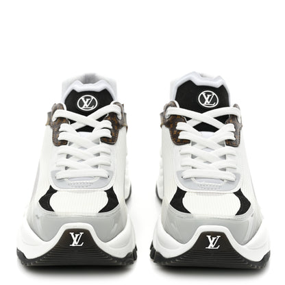 Louis Vuitton Monogram Calfskin Run 55 Sneakers 38.5 White 2 of 11