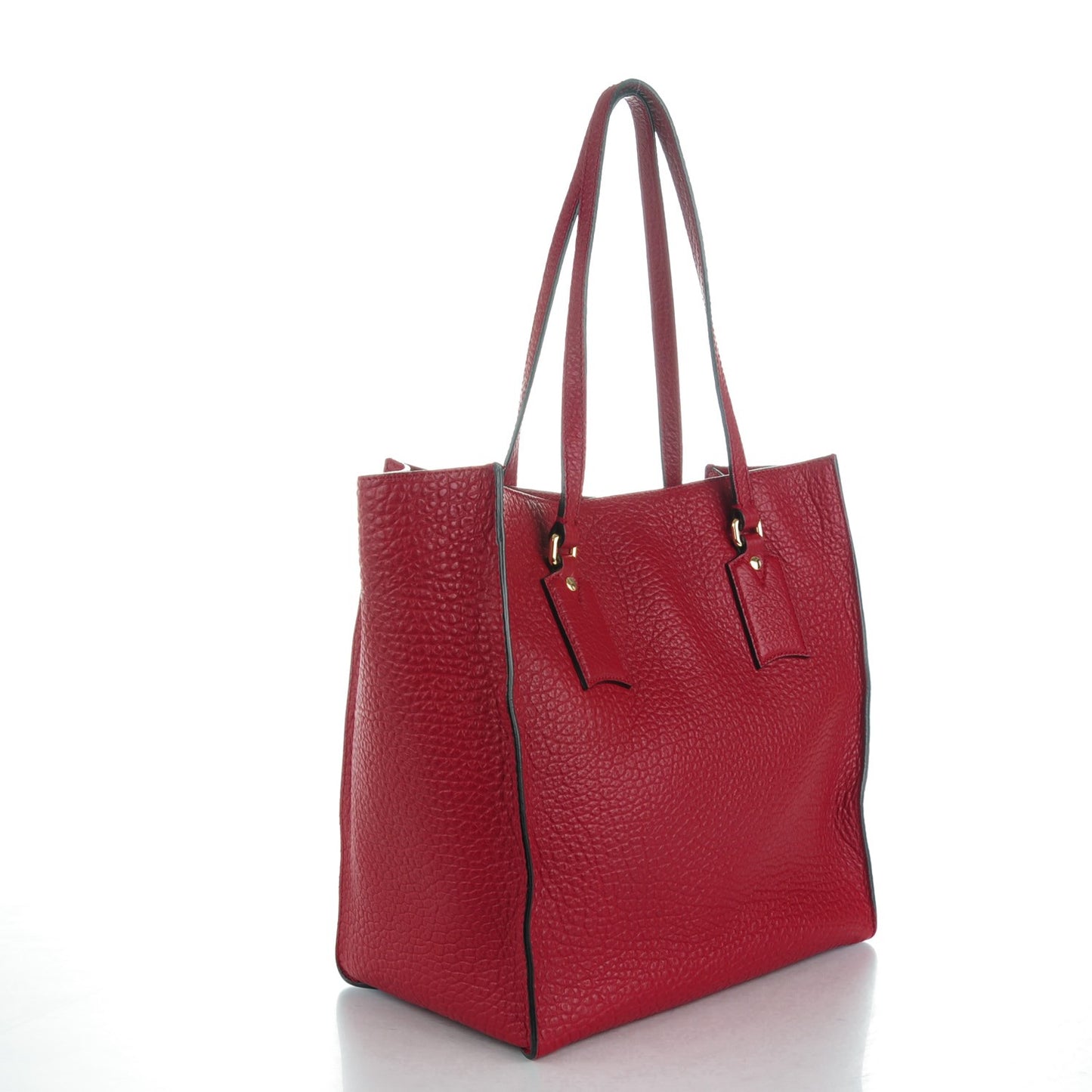 Heritage Grain Medium Woodbury Tote Military Red