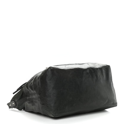 Balenciaga Agneau Classic Silver Hardware Courier XL Hobo Black 3 of 12