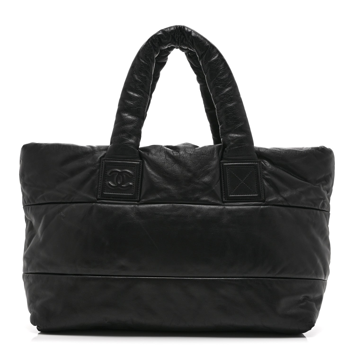 Chanel Lambskin Quilted Medium Coco Cocoon Reversible Tote Black 1 of 10