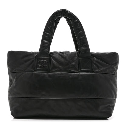 Chanel Lambskin Quilted Medium Coco Cocoon Reversible Tote Black 1 of 10