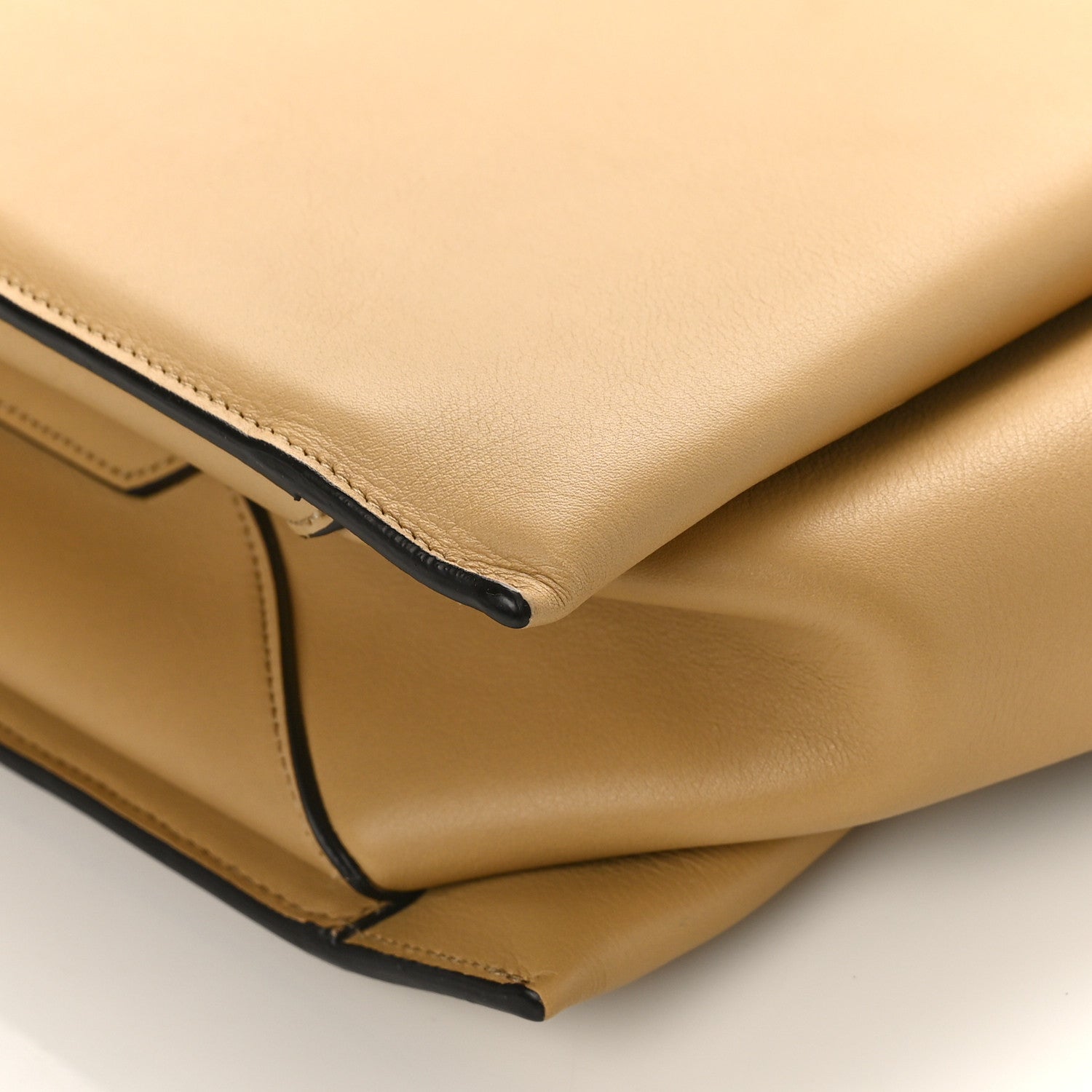 Celine Supple Natural Calfskin Medium Tri-Fold Bag Blonde 8 of 10