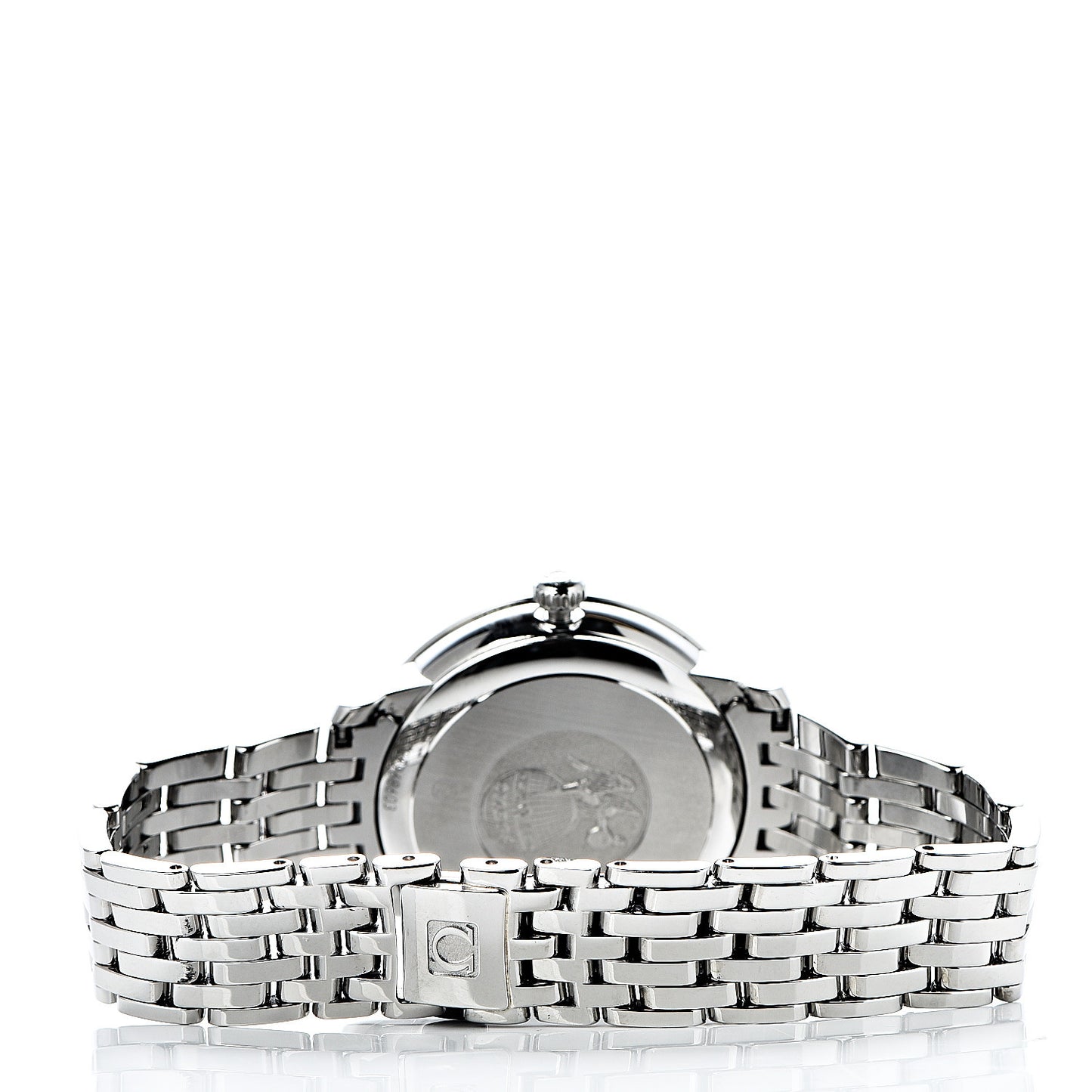 Stainless Steel Diamond 32.7mm De Ville Co-Axil Chronometer Automatic Watch Blue 424.10.33.20.53.001