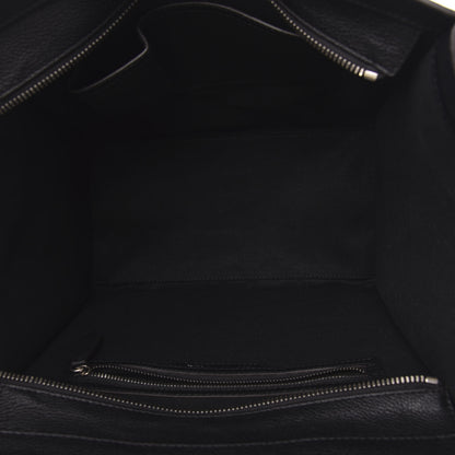 Celine Drummed Calfskin Mini Luggage Black 5 of 10