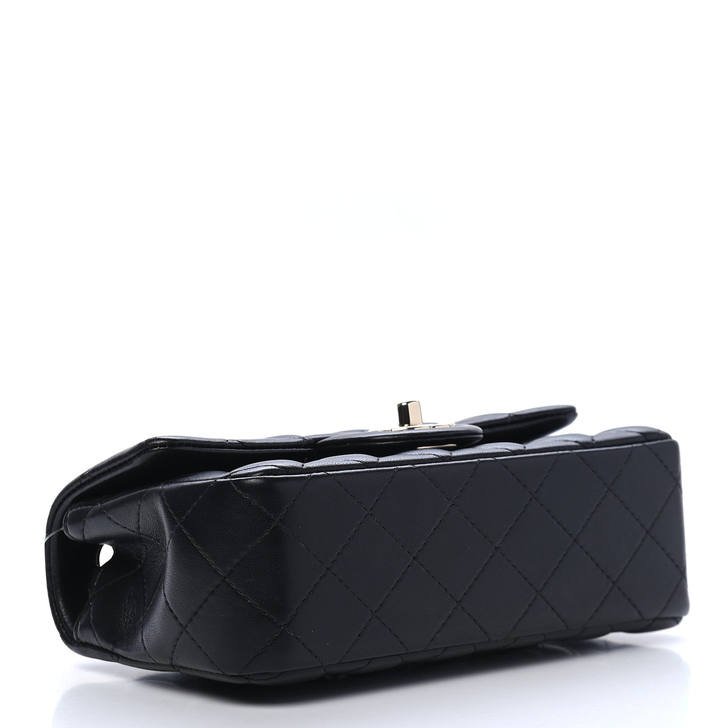 Chanel Lambskin Quilted Mini Rectangular Flap Black 3 of 8