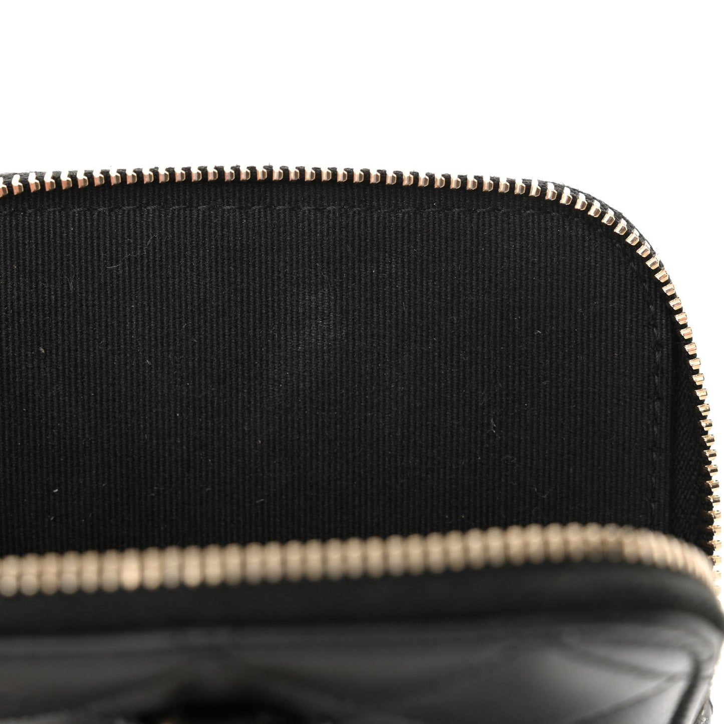 Lambskin Quilted CC Phone Holder Black