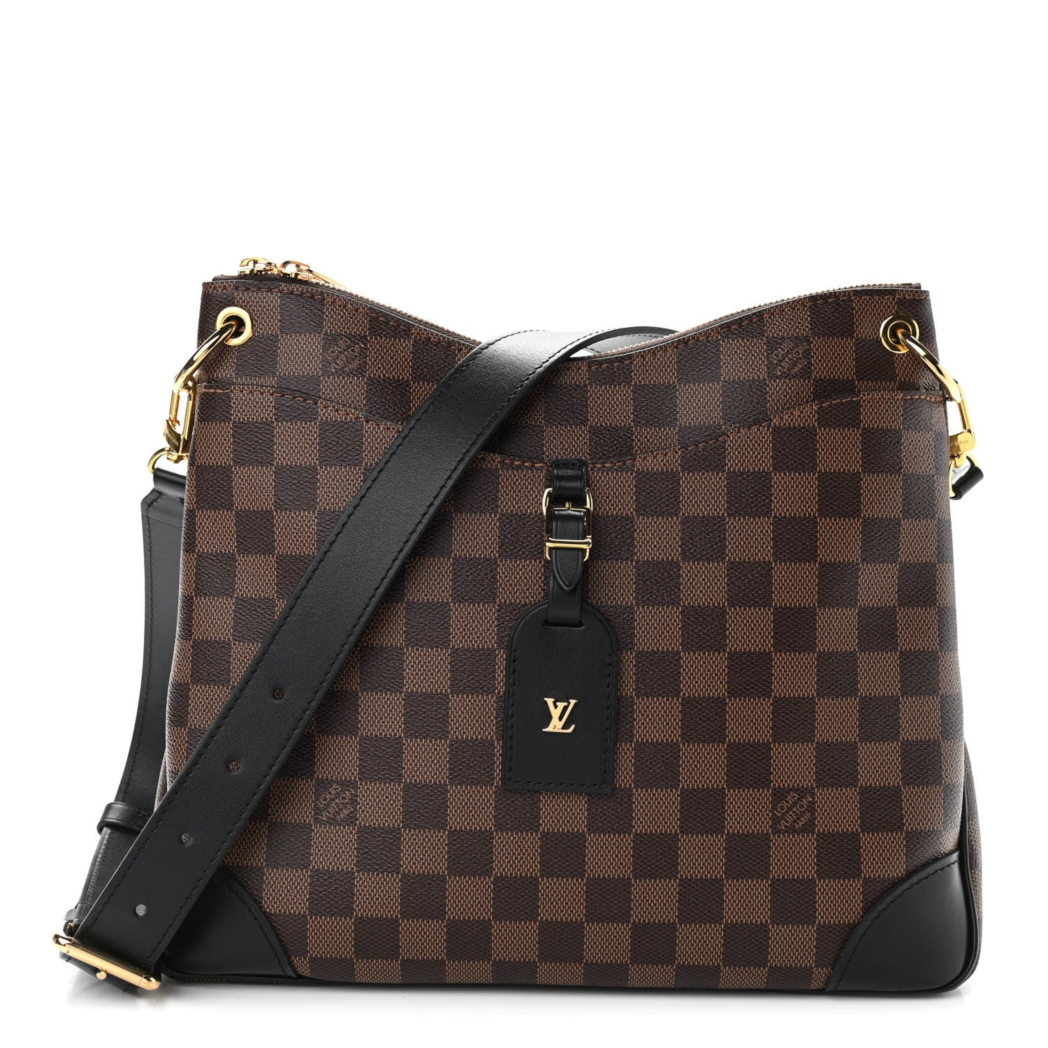 Louis Vuitton Damier Ebene Odeon MM Black 2 of 25