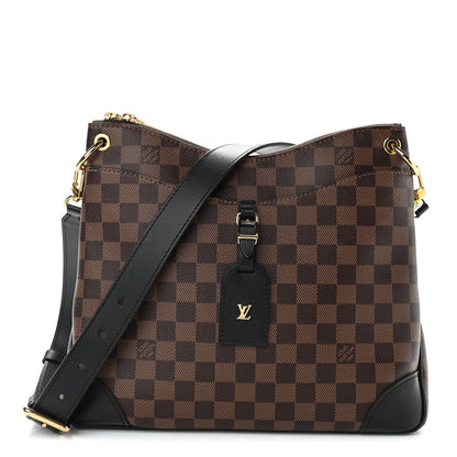 Louis Vuitton Damier Ebene Odeon MM Black 2 of 25
