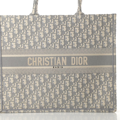 Christian Dior Oblique Large Book Tote Grey 8 of 13