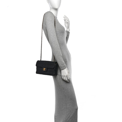 Chanel Lambskin Stitched Chocolate Bar Single Flap Black 2 of 15