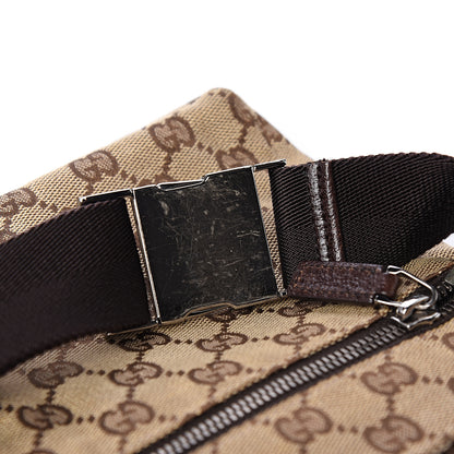 Gucci GG Monogram Double Pocket Belt Bag Dark Brown 10 of 10